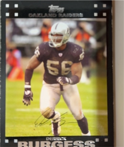 2007 Topps #262 Derrick Burgess — front