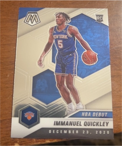 2020-21 Panini Mosaic #277 Immanuel Quickley NBA Debut — front