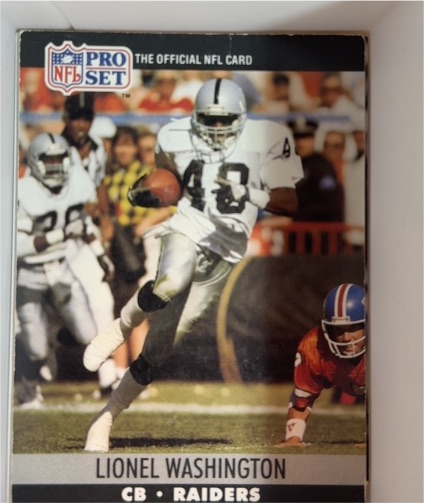 1990 Pro Set #549 Lionel Washington — front