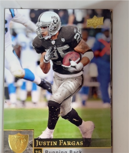 2009 Upper Deck #139 Justin Fargas — front