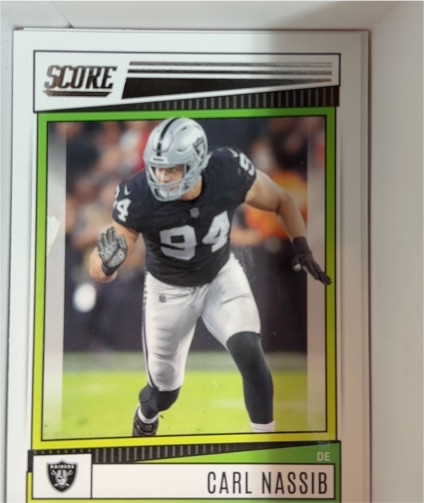 2022 Panini Score #129 Carl Nassib — front