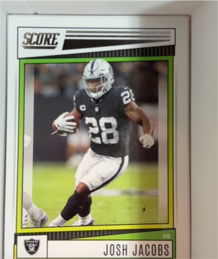 2022 Panini Score #126 Josh Jacobs — front