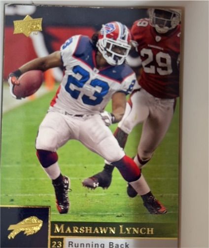 2009 Upper Deck #23 Marshawn Lynch — front