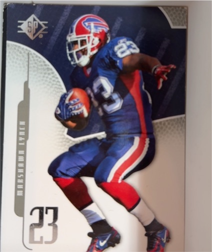 2008 SP Authentic #1 Marshawn Lynch — front