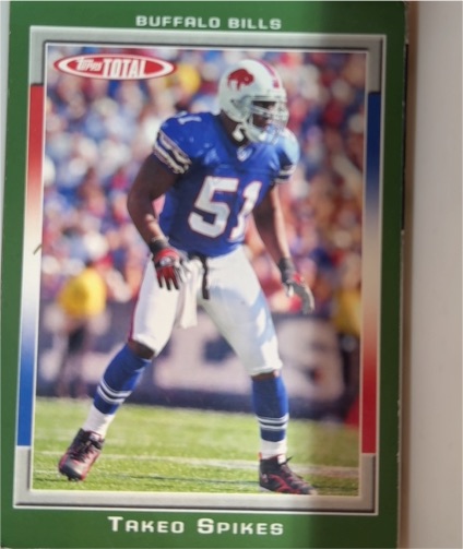 2006 Topps Total #158 Takeo Spikes — front