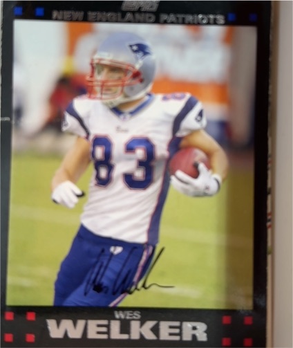 2007 Topps #157 Wes Welker — front