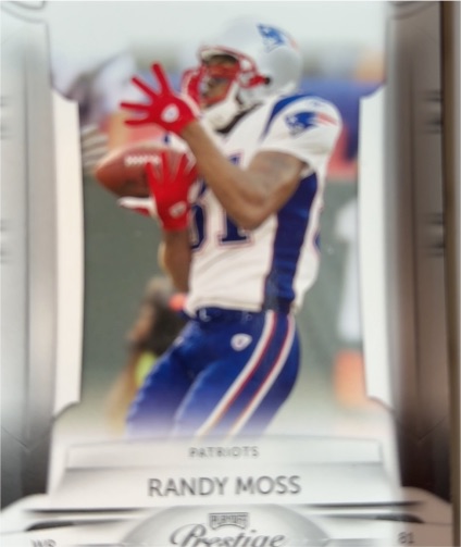 2009 Playoff Prestige #58 Randy Moss New England Patriots — front