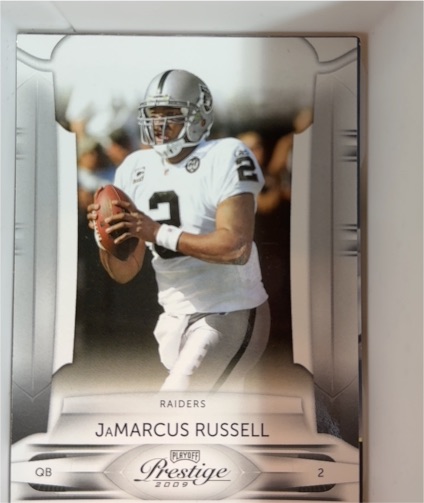 2009 Playoff Prestige #2 JaMarcus Russell — front