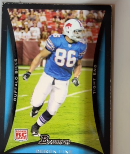 2008 Bowman Jermichael Finley Rookie Card — front