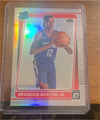 2021-22 Panini Donruss Optic #189 Brandon Boston Jr. — front