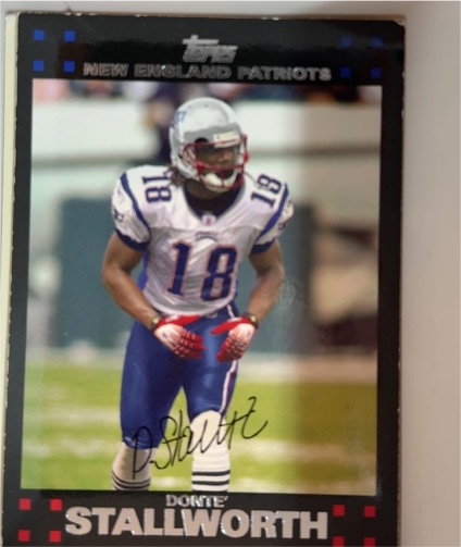 2007 Topps #172 Donte Stallworth New England Patriots — front