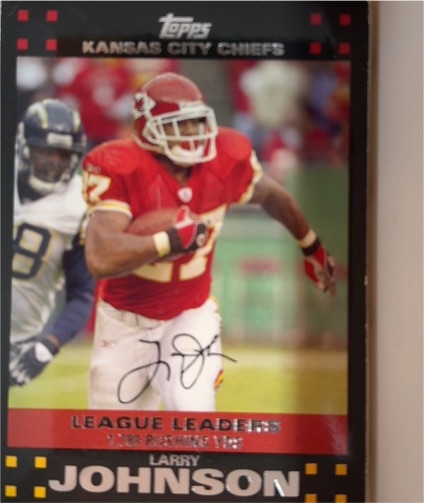 2007 Topps #399 Larry Johnson — front