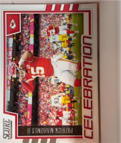2022 Score #C-PM Patrick Mahomes II Celebration — front