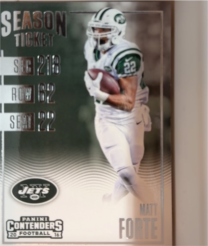 2016 Panini Contenders Season Ticket #62 Matt Forte — front