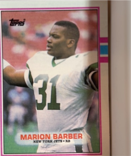 1989 Topps #233 Marion Barber — front