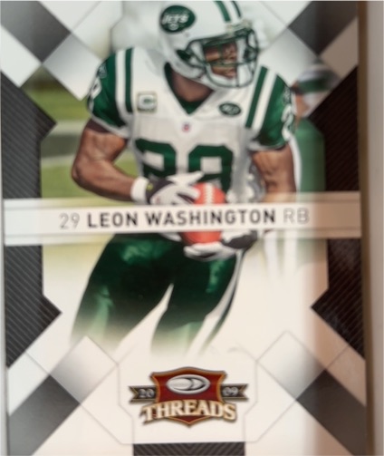 2009 Donruss Threads #29 Leon Washington — front