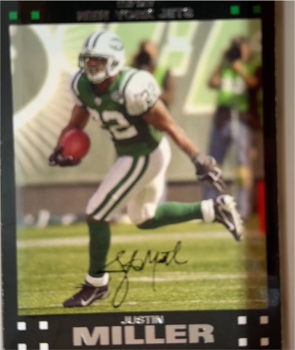 2007 Topps #223 Justin Miller New York Jets — front
