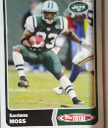 2003 Topps Total Santana Moss — front