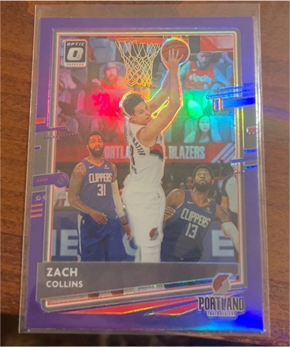 2020-21 Panini Donruss Optic #124 Zach Collins — front