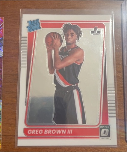 2021-22 Panini Donruss Optic #195 Greg Brown III — front
