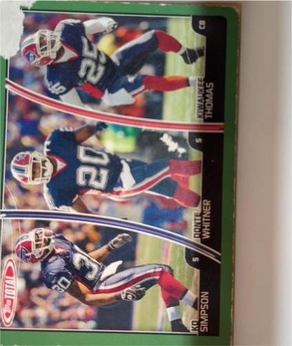 1990 Pro Set #230 Thurman Thomas / Donte Whitner / Ko Simpson — front