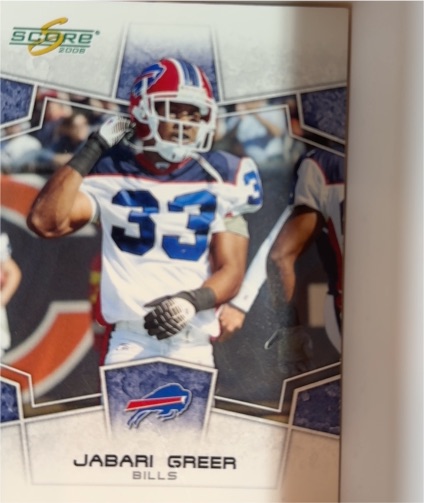 2008 Score #37 Jabari Greer — front