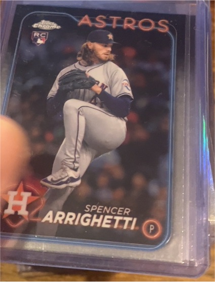 2024 Topps Chrome Update #USC17 Spencer Arrighetti — front