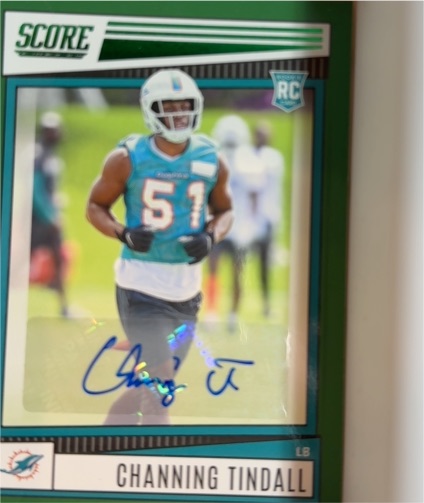 2022 Panini Score #355 Channing Tindall — front