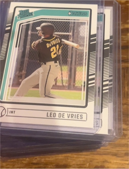 2024 Panini Donruss #129 Rated Prospect Leo De Vries — front