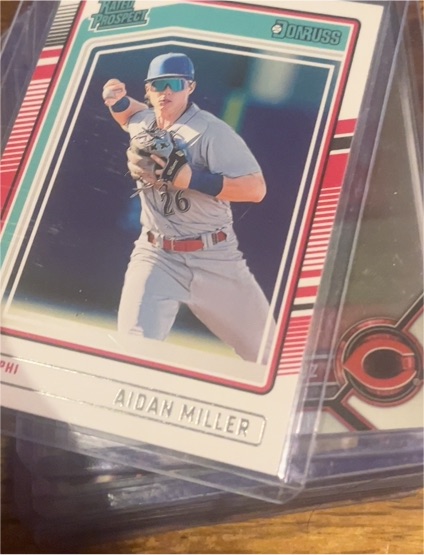 2022 Donruss Rated Prospect #1 Aidan Miller — front