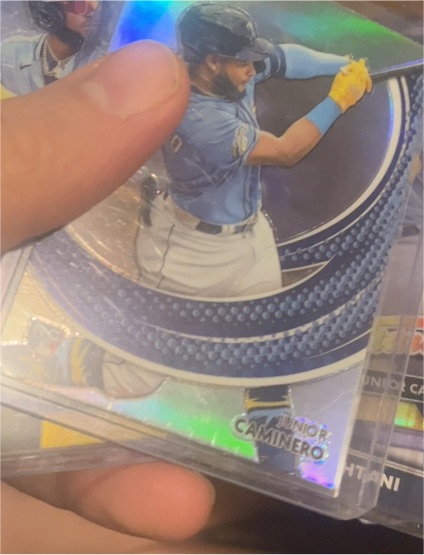 2024 Topps Chrome Strokes #S-24 Junior Caminero — front
