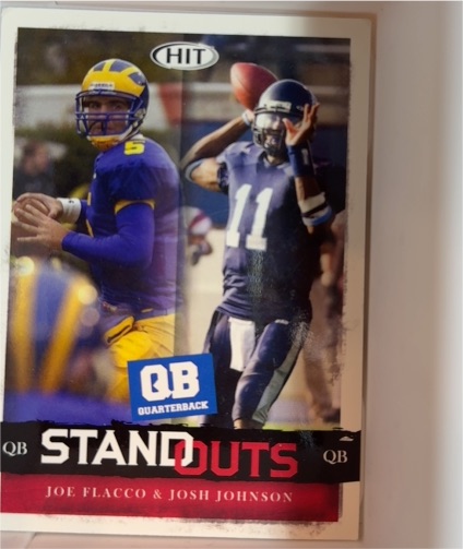 2008 Sage Hit #66 Joe Flacco & Josh Johnson — front