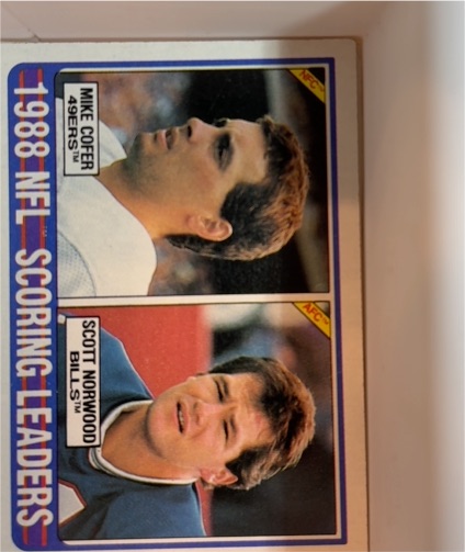 1989 Topps #220 Mike Cofer / Scott Norwood — front
