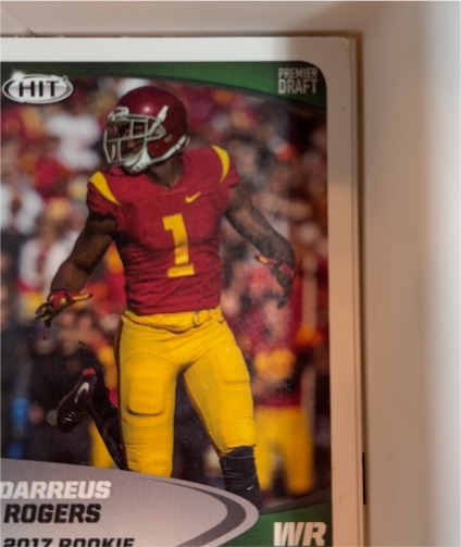 2017 Sage Hit Premier Draft #36 Darreus Rogers — front