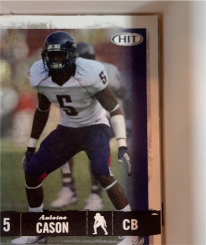 2008 SAGE Hit #5 Antoine Cason — front