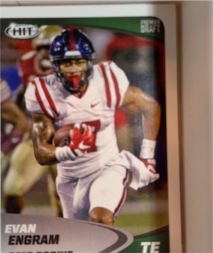 2017 SAGE HIT #38 Evan Engram Ole Miss Rebels — front
