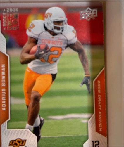 2008 Upper Deck Draft Edition #2 Adarius Bowman — front