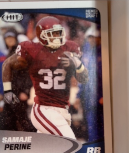 2017 Sage Hit Premier Draft #32 Samaje Perine — front