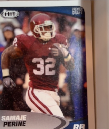 2017 Sage Hit Premier Draft #32 Samaje Perine — front