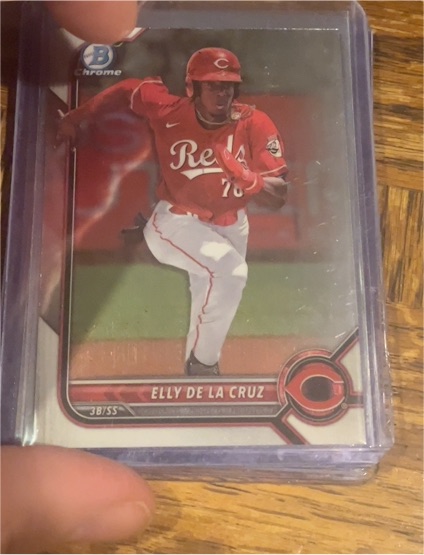 2022 Bowman Chrome Draft #BDC-80 Elly De La Cruz — front
