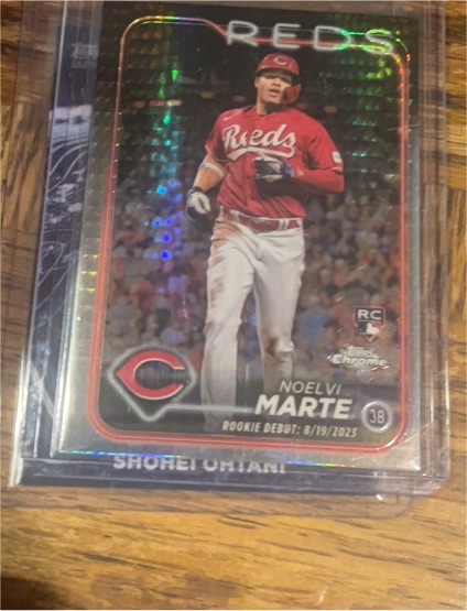 2024 Topps Chrome Update #USC91 Noelvi Marte Rookie Debut Reds — front