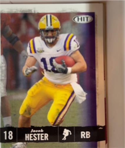2007 Sage HIT #18 Jacob Hester — front