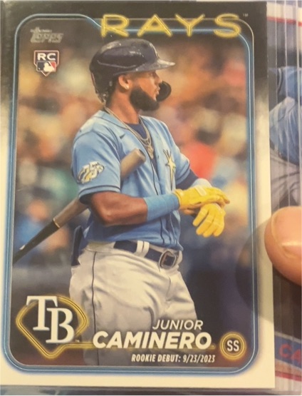 2024 Topps Update #US223 Junior Caminero — front