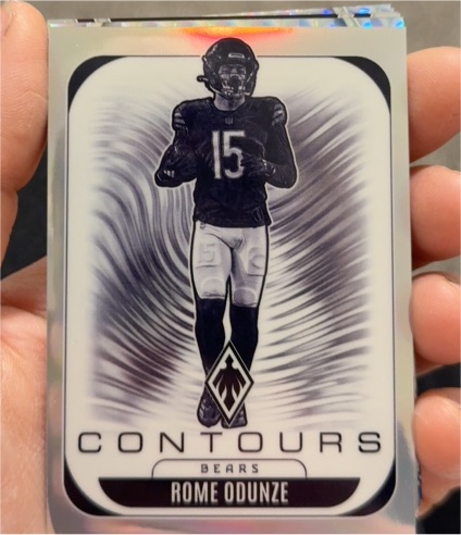 2025 Panini Phoenix #6 Rome Odunze Contours Silver — front