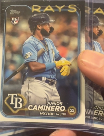 2024 Topps Update #US223 Junior Caminero — front