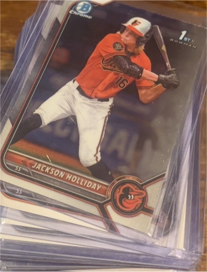 2022 Bowman Chrome Draft #BDC-168 Jackson Holliday RC — front
