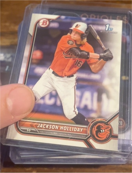 2022 Bowman Draft #BD-168 Jackson Holliday — front