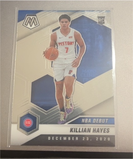 2020-21 Panini Mosaic #270 Killian Hayes NBA Debut Rookie Card — front