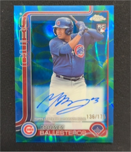 2025 Topps Chrome Update #RA-MB Moises Ballesteros — front