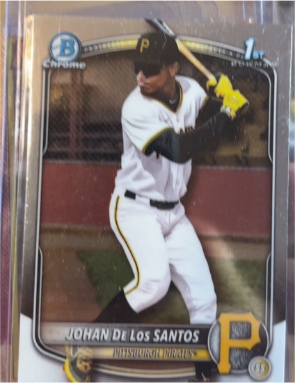 2025 Bowman Chrome #BCP-163 Johan De Los Santos — front